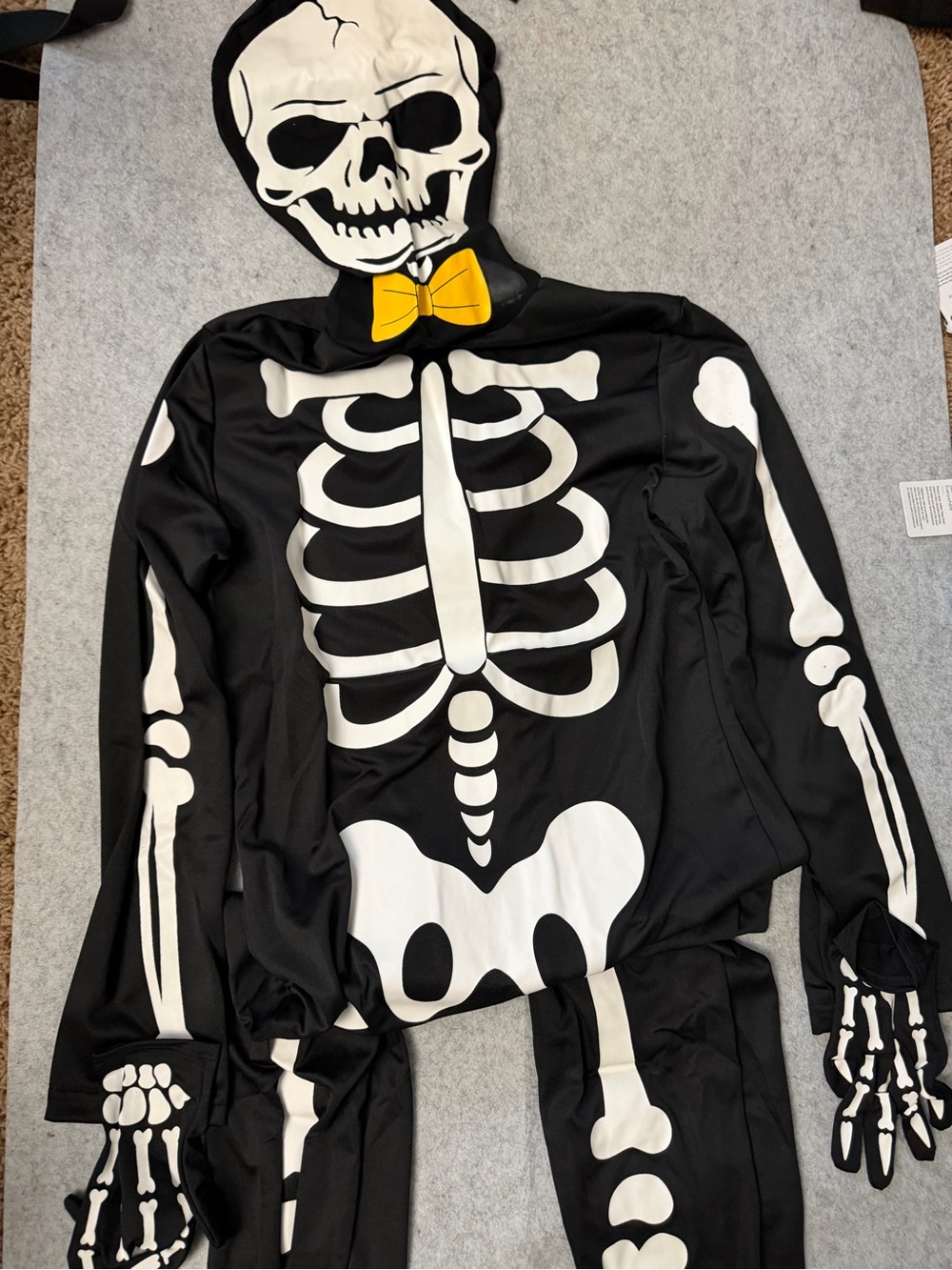 Glow in the Dark Lg Youth skeleton bodysuit